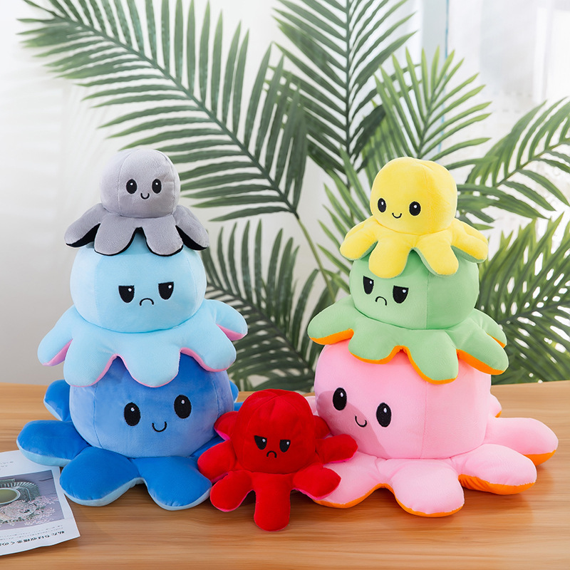 Flip Octopus Reversible Flip Octopus Plush Toy Double Flip Doll Flip Octopus Doll Wholesale