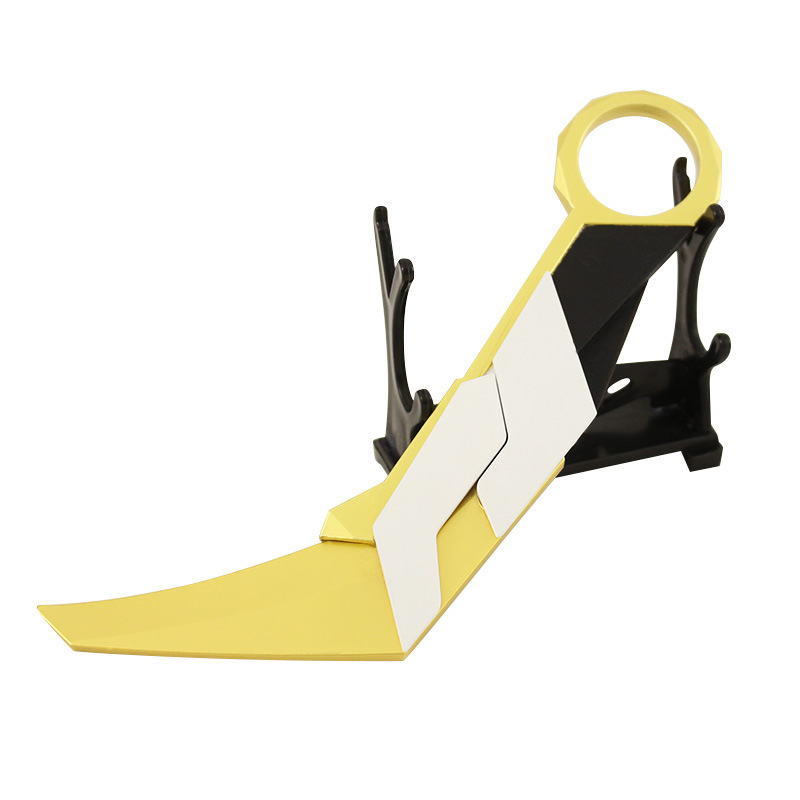 Varolante around the fearless contract Zijin craze claw knife folding version weapon model alloy toy 16cm