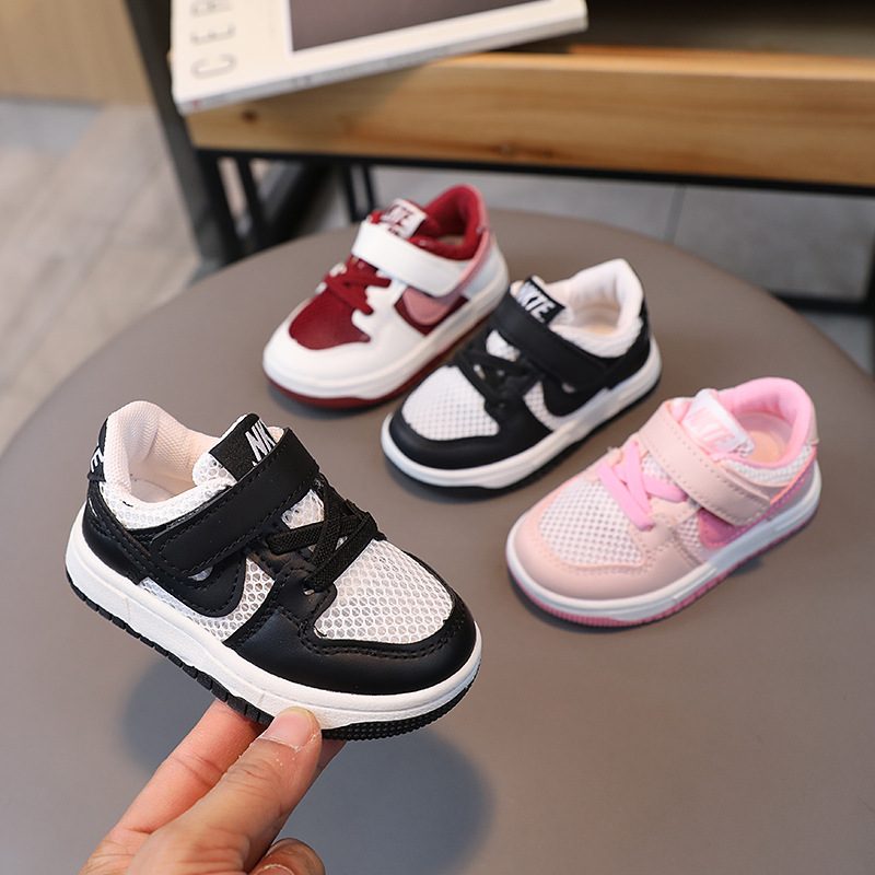 Children's Sneakers Sneakers Boys and Girls Baby Toddler Shoes Baby Shoes Spring and Summer Hollow Single Mesh Sandals Sneakers Panda Shoes