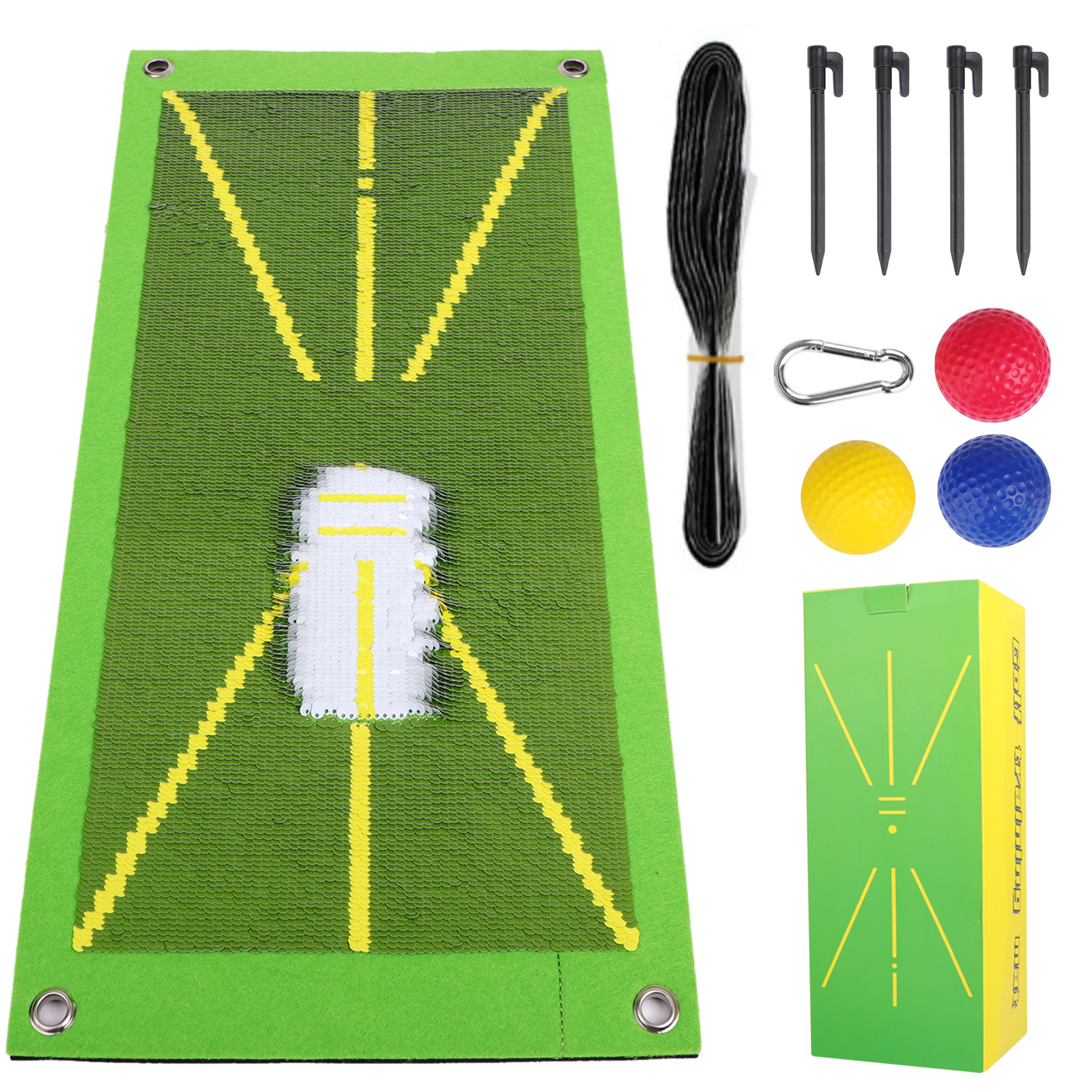 In stock popular golf swing track mat golf swing hitting mat hitting trace direction detection mat