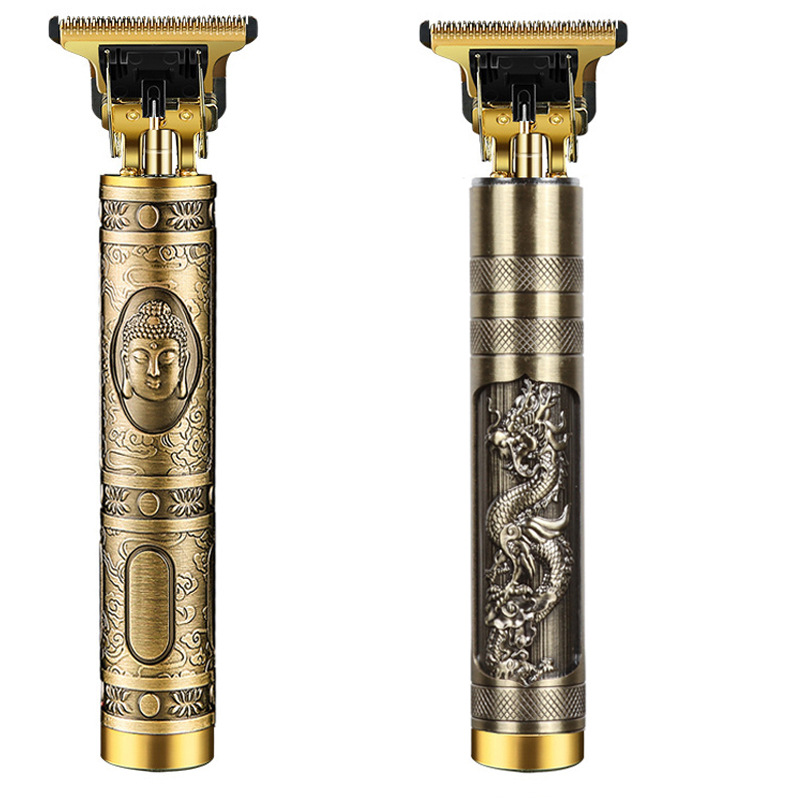 Cross-border retro oil head electric direct charging engraving electric clippers electric clippers bald hairstyle Barber scissors