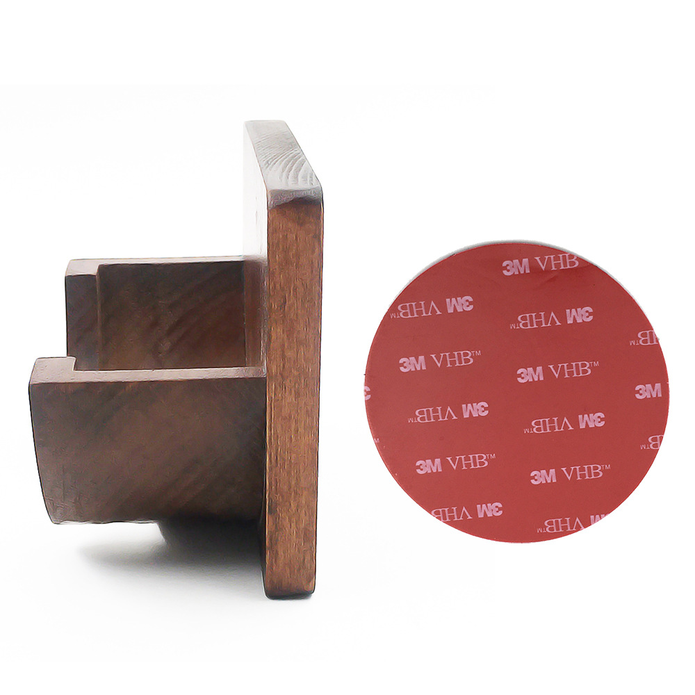 51/53/54mm two-ear three-ear 58mm bottomless handle solid wood bracket commercial household convenient hanging base