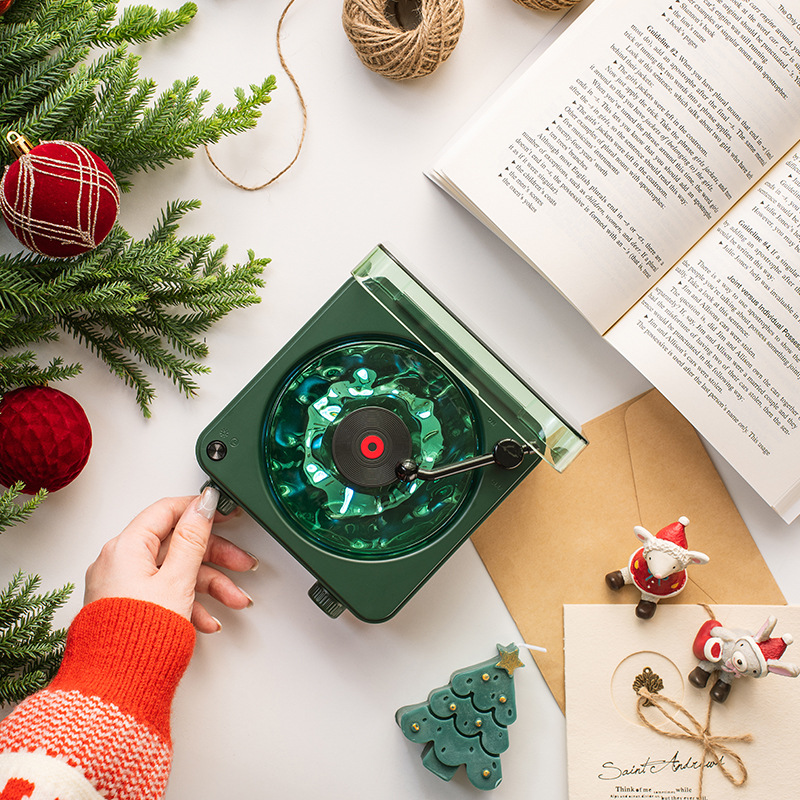 KAW00 Santa Claus listening to the sea white noise Bluetooth stereo wireless card creative gift ornaments gift cross-border