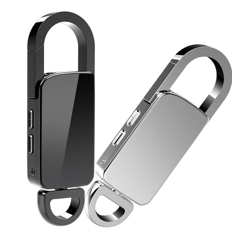 Cross-border professional HD noise reduction keychain voice recorder portable business conference large memory recorder