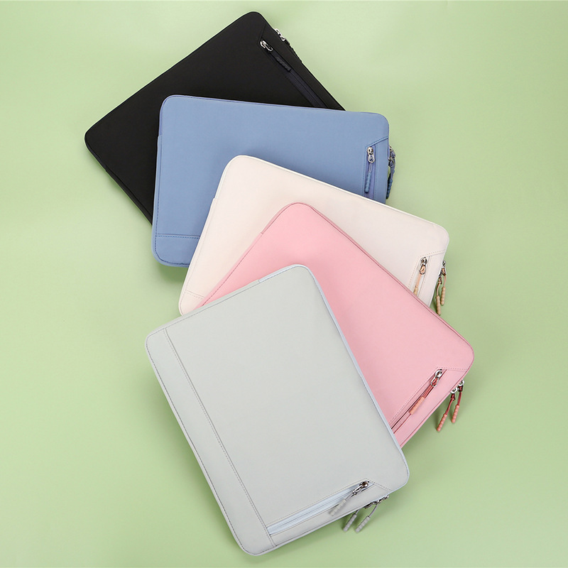 Candy Color Tablet Inner Bag Velvet Thin Women's Notebook Portable Shoulder Bag Cross-Border