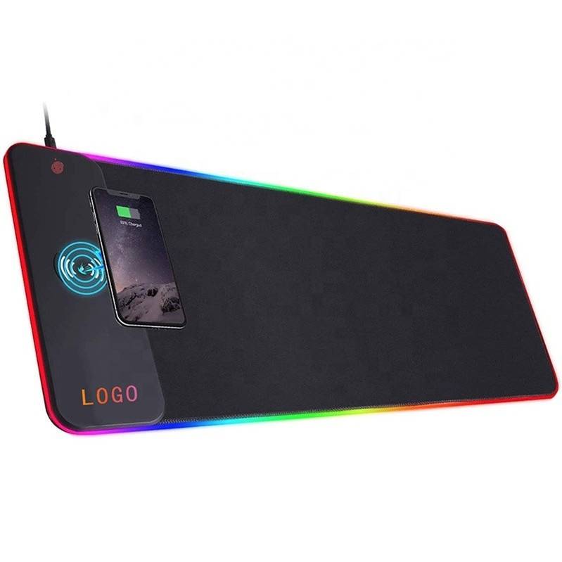 Luminous Wireless Charging Mouse Pad Oversized Office Desk Pad Keyboard Pad RGB Mouse Pad Custom Small Batch Brain Desk Pad