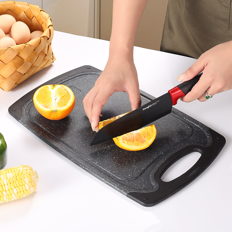 Amazon Best Selling PP Plastic Kitchen Board, Multifunctional, Marble-Look Wall-Mounted Cutting Board, Butcher Block and Vegetable Board