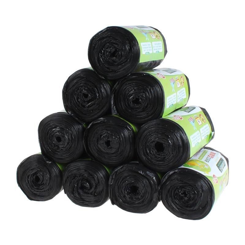 Thickened garbage bag point-break type environmental protection new material household disposable plastic bags (single bundle) small roll