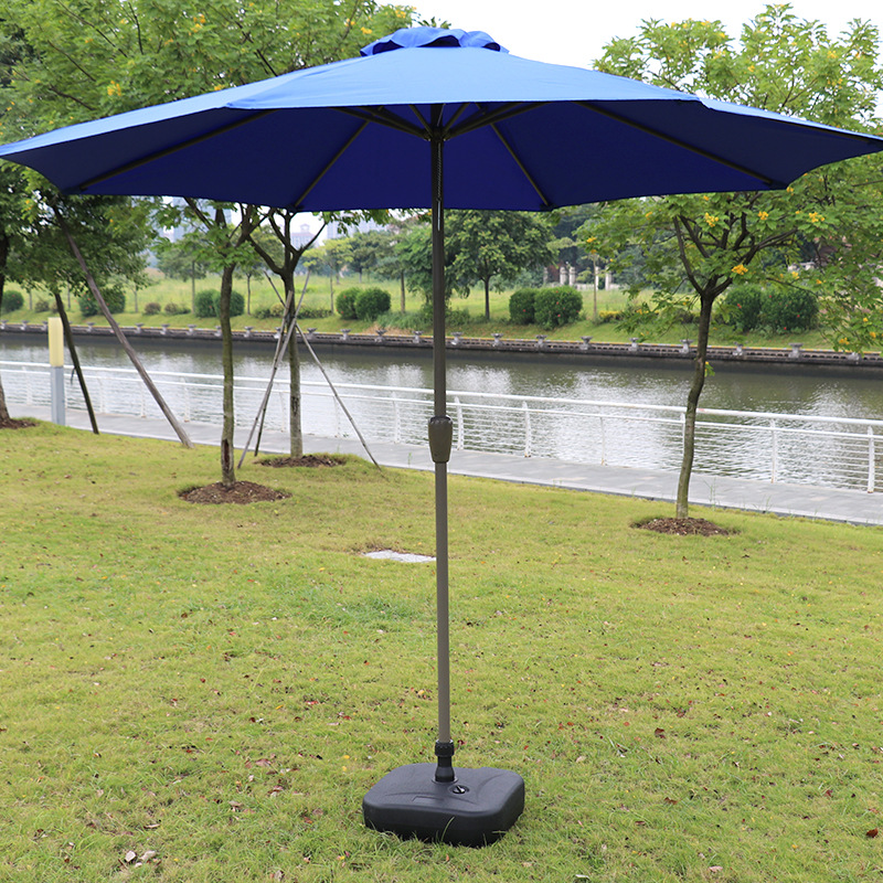 Outdoor Umbrella Hand-cranked Middle Column Iron Umbrella Courtyard Umbrella Commercial Engineering Special Advertising Umbrella Summer Villa Courtyard Sunshade Umbrella