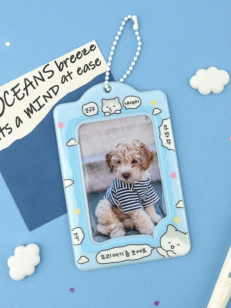 South Korea cute cartoon series card holder three-inch small card photo shooting star-chasing storage card holder