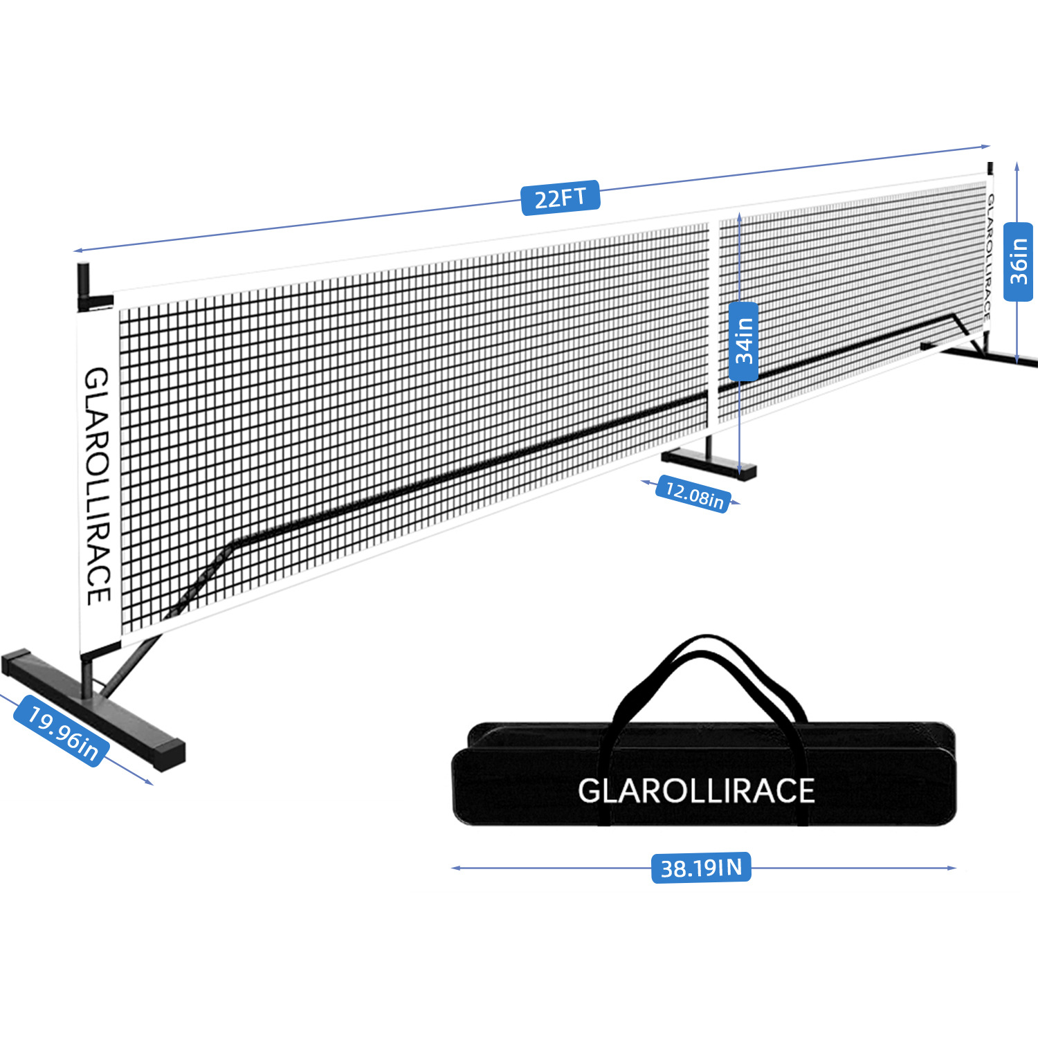 Cross Border Amazon Pickleball Net Frame Outdoor Pickleball Racket Net Pickleball Net Frame 6.7m Portable Indoor