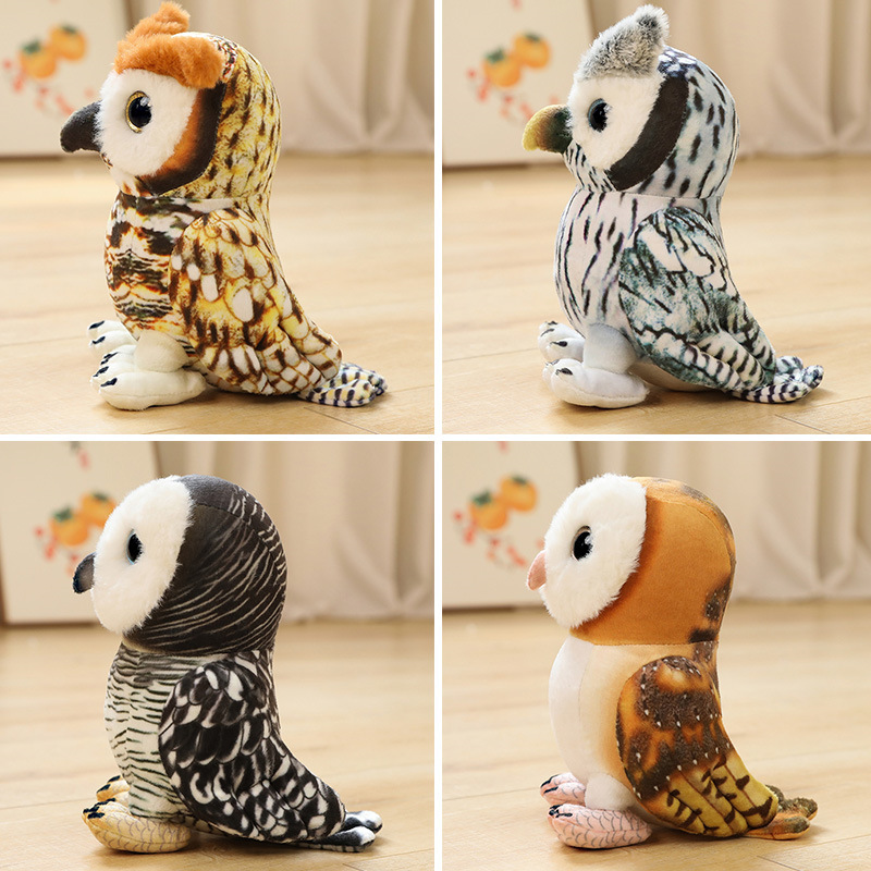 Cute Cartoon Simulation Owl Doll Pet Owl Plush Toy Children's Birthday Gift