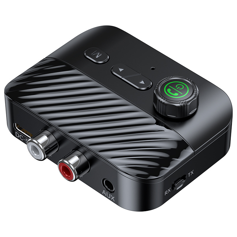 New C68 remote control version Bluetooth audio adapter Bluetooth audio transmitter + receiver two-in-one with screen display