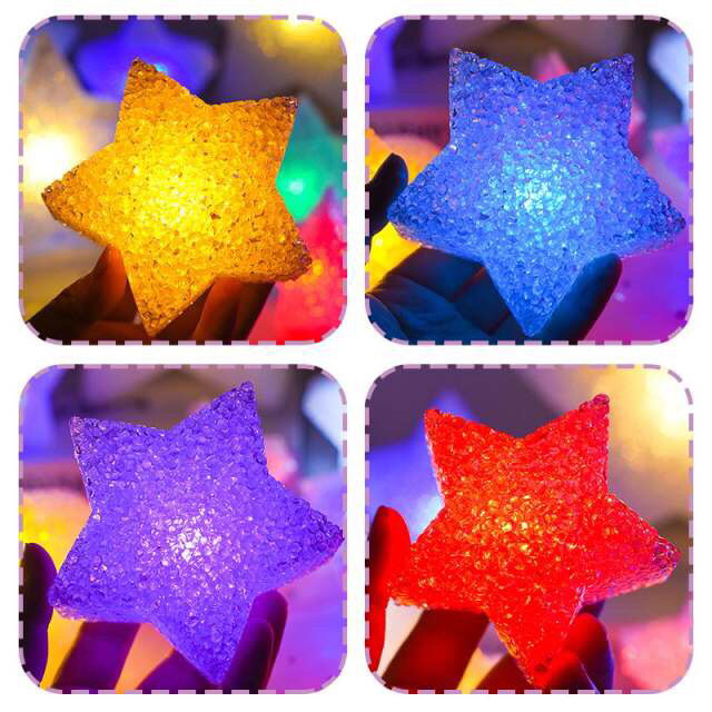 Chorus hand-held star lamp stage luminous five-pointed star props hand-held star lamp performance small star lamp single