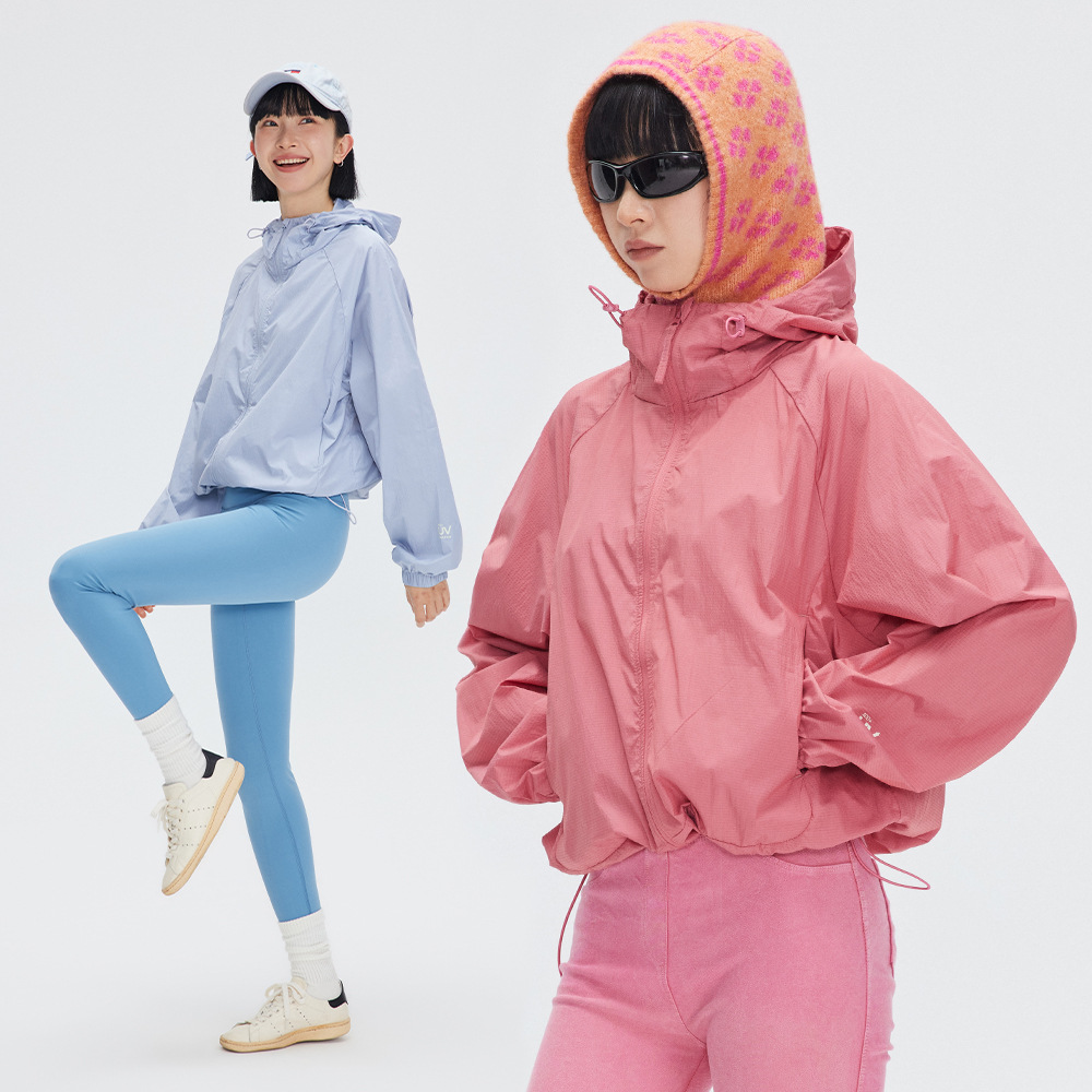 Ru-Meng Japanese Retro Seven-color UPF50 Loose Skin Clothing Hooded Rush Clothing Sun-protective Clothing Waterproof Jacket for Men and Women