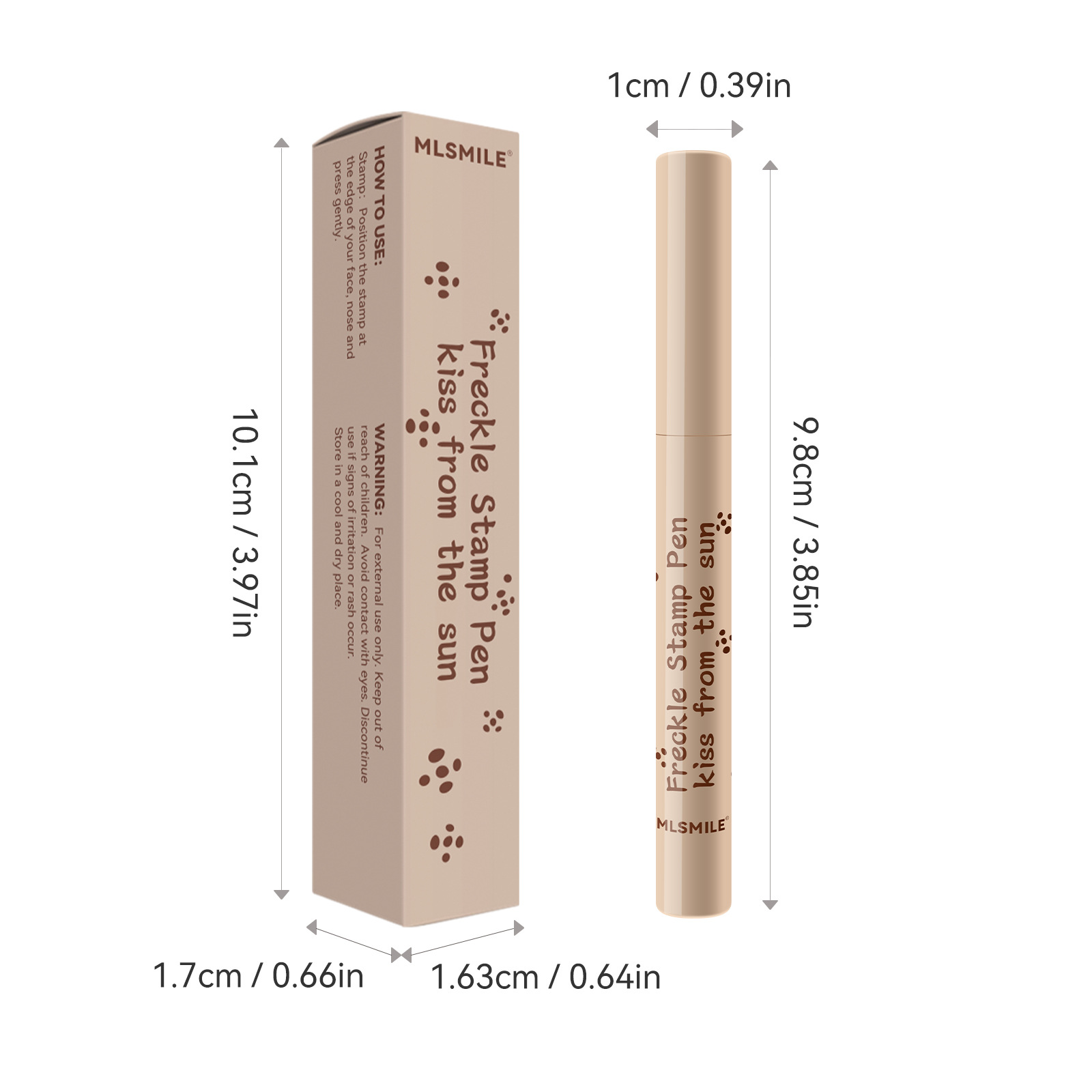 Cross-border special for simulation freckle pen natural color waterproof easy to color face makeup point spot pen freckle makeup point mole