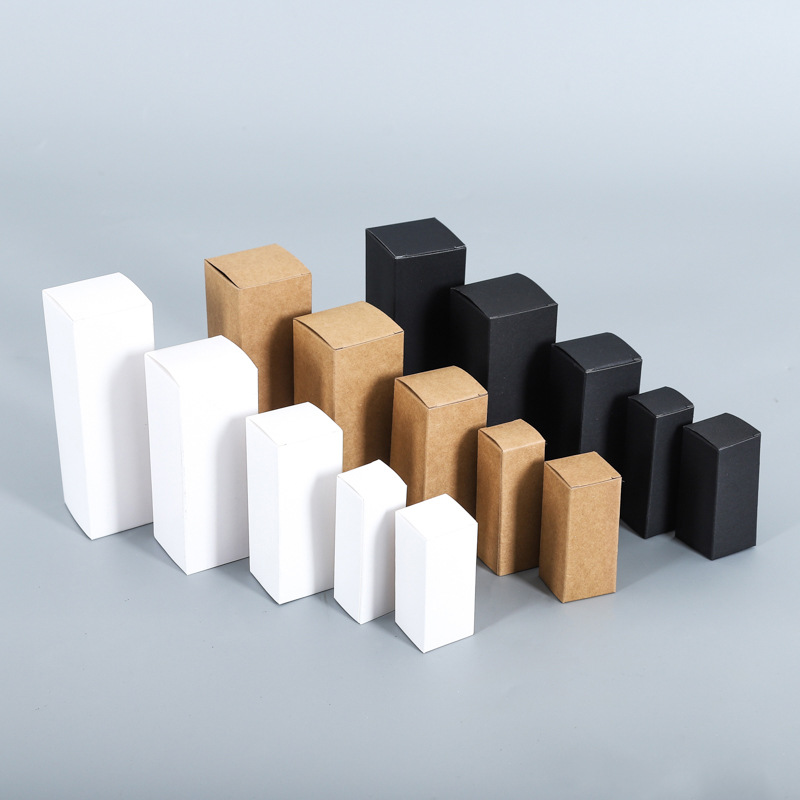 in stock kraft paper box candy white cardboard box essential oil packaging box candy hand gift candy kraft paper box wholesale