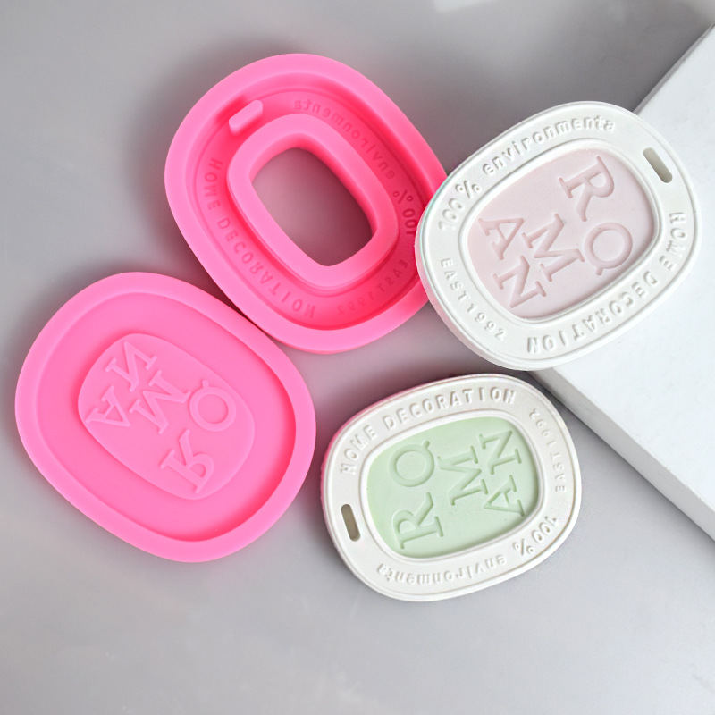 Aromatherapy Wax Piece Gypsum Tag Silicone Mould Expansion Aromatherapy Stone Wardrobe Pendant diy Aromatherapy Piece Mould Spot