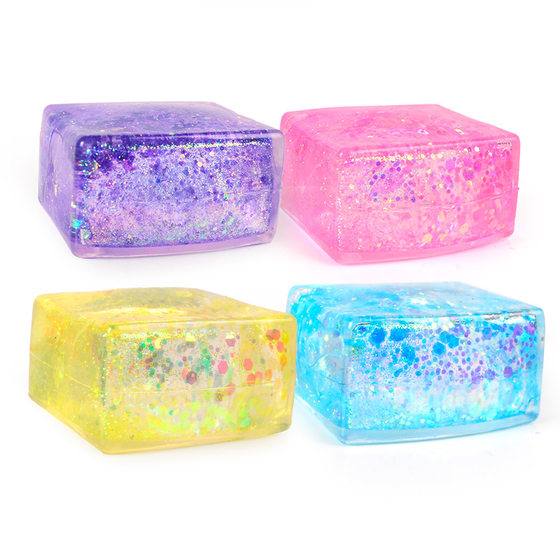 Creative New style vent tofu Aurora malt sugar pinch ball slow rebound vent tofu decompression vent toy