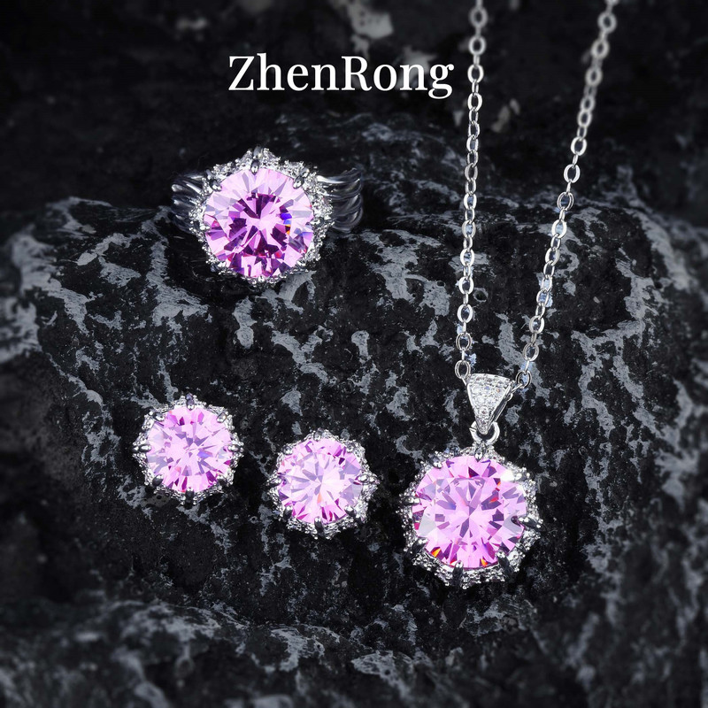 新商品の出水芙蓉セットの女性7.5カラットのきらきらと輝く黄色のダイヤモンドのペンダント|undefined