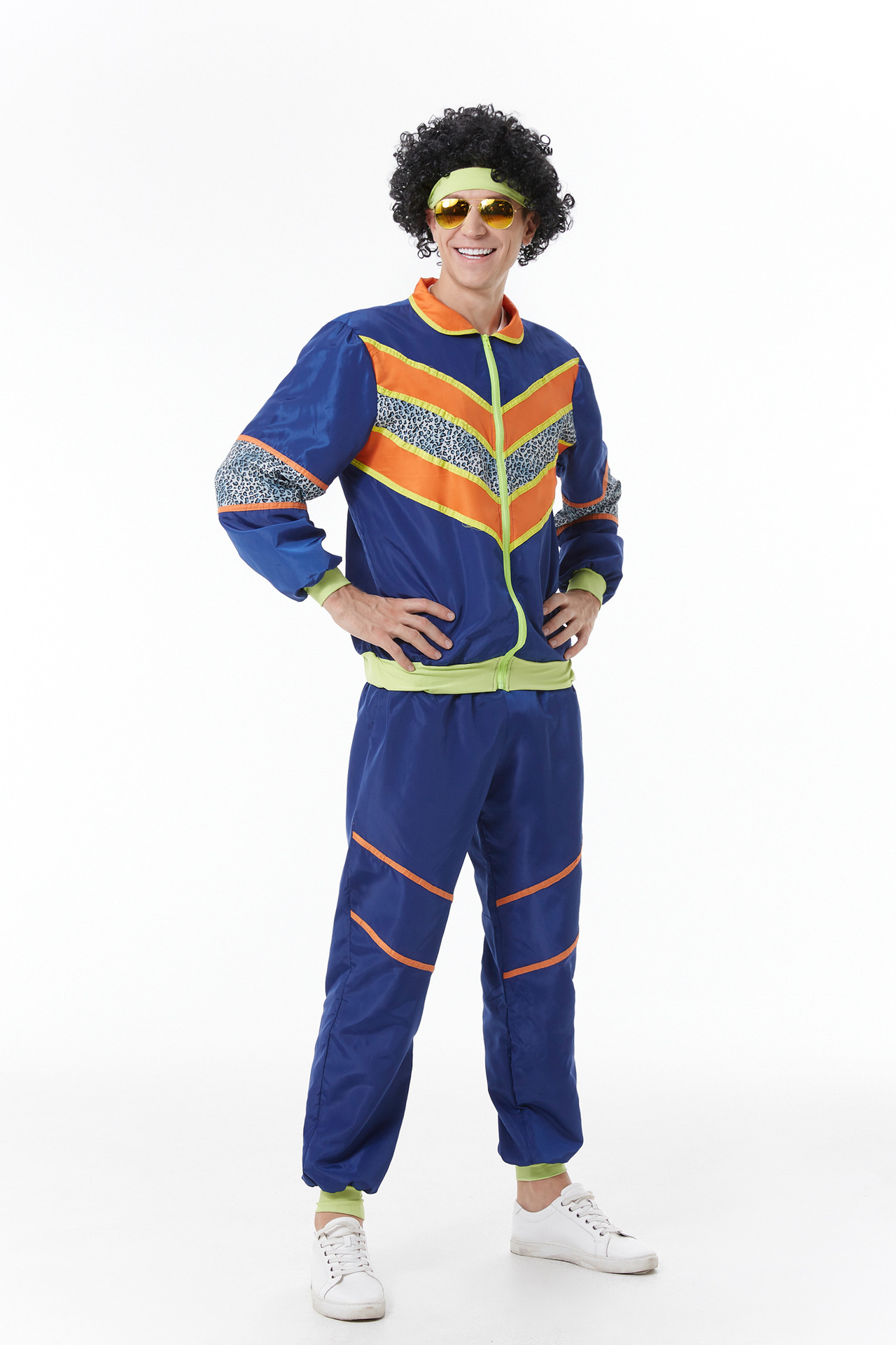 Amazon Halloween couple suit retro 70s European and American disco hippie dance performance adult