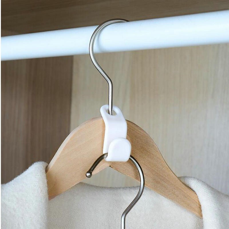 Wholesale cross-border hanger connection hook clothes hanger plastic hook wardrobe clothes drying overlay storage hook