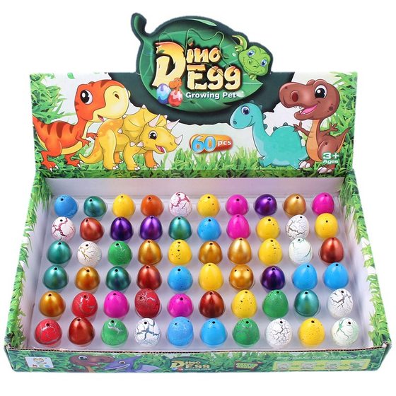 Factory wholesale cross-border creative small dinosaur egg hatching egg bubble water expansion children's educational stall toys