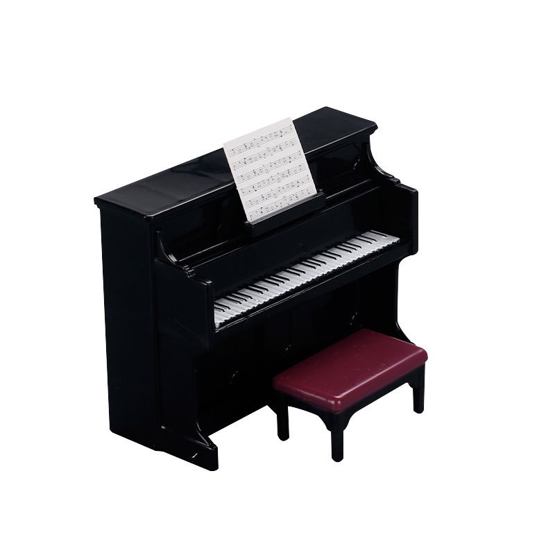Play house mini piano musical instrument model miniature scene small toy doll house DIY shooting cross-border hair generation