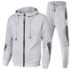 Cross-border Spring and Autumn new men's casual suit hooded sweatshirt sportswear two-piece Men's slim casual suit