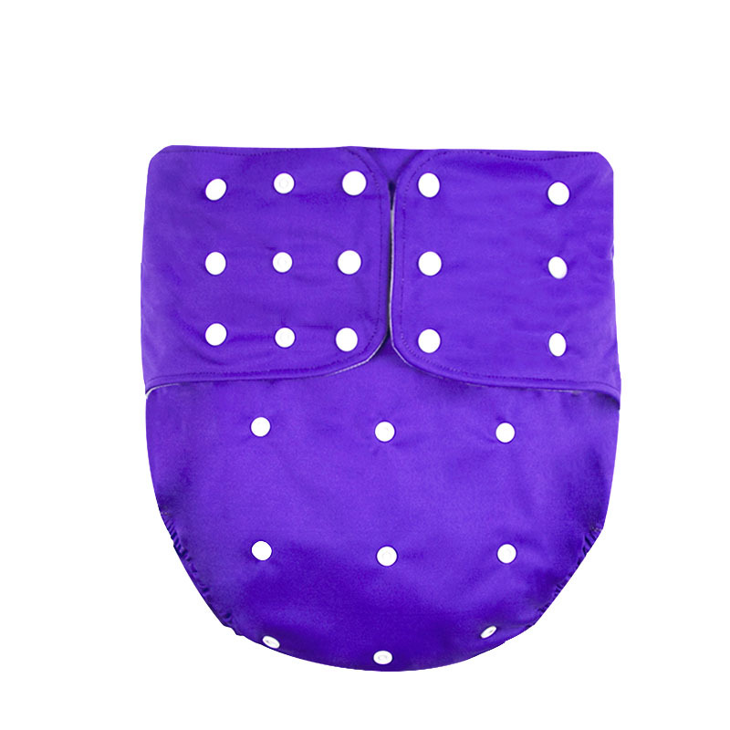 Adult snap button cloth diaper breathable washable leak-proof three-row buckle adjustable elderly care diaper pants a generation of hair