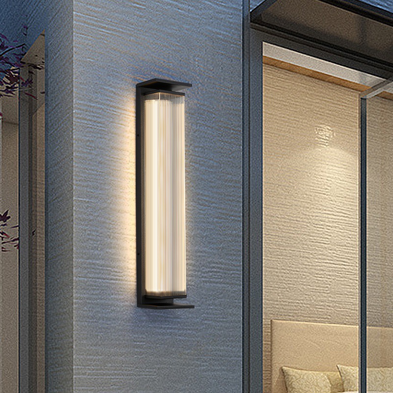 Outdoor Wall Lamp Waterproof Outdoor Terrace Hotel Villa Gate Exterior Wall Pillar Modern Simple Garden Lamp Wall Lamp