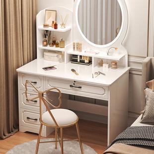 Dressing Table Bedroom Storage Cabinet Integrated Modern Simple Internet Popular ins Style European Style Makeup Table for Small Apartment Home