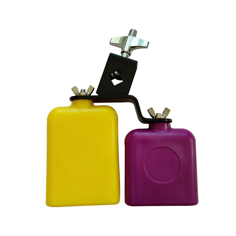 High bass bullbell Clapper yellow purple color matching Orff percussion instrument drum set accessories plastic wooden fish Clapper