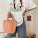 Z01 Bento Bag Solid Color Canvas Small Cloth Bag Portable Canvas Bag Lunch Box Cosmetic Bag Clutch Bag Storage Bag Small Bag