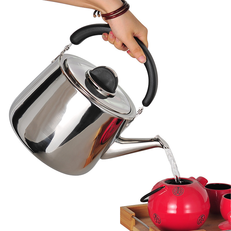 European-style oblique pot wholesale stainless steel thickened household kettle induction cooker gas stove universal whistle kettle