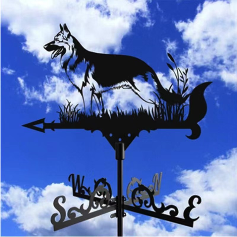 Cross-Border wind vane metal outdoor crafts decorations roof garden decoration furniture creative ornaments wind direction