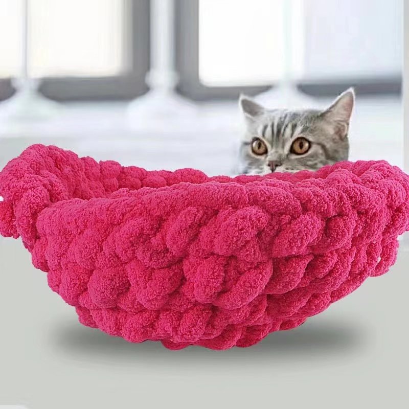 2cm extra thick ice blanket hand-woven line large thickness chenille cushion DIY line Iceland close-fitting soft extra thick line