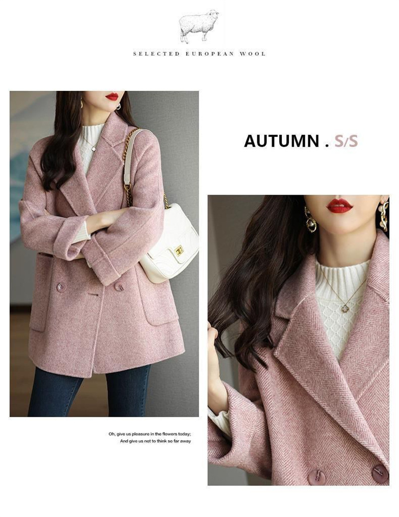 Mid-length woolen coat for women 2022 autumn and winter New loose slimming versatile Western style woolen coat trendy thick_voghion.com