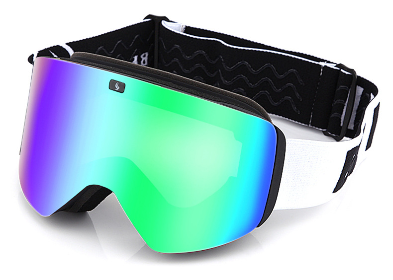 Ski glasses Double anti-fog large field of view Cocker glasses UV protection large cylindrical mountaineering goggles_voghion.com