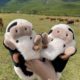 Cow closed toe cotton slippers winter fashion girls winter warm thick bottom non-slip home couple slippers boys and girls shoes