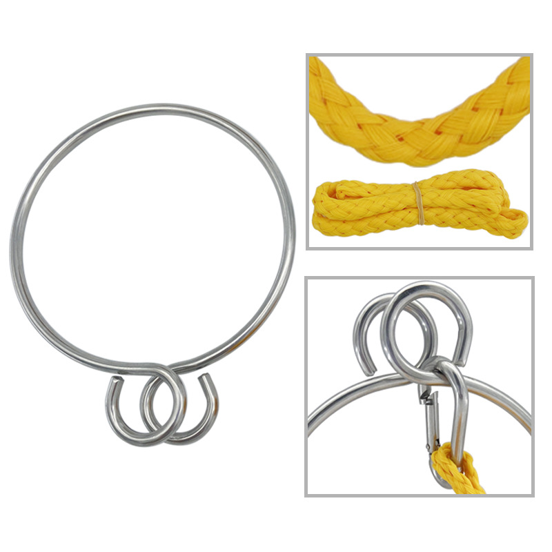 Stainless steel pull anchor ring suit factory direct supply marine accessories pull anchor ring sleeve 6MM anchor ring rope/hook yacht accessories