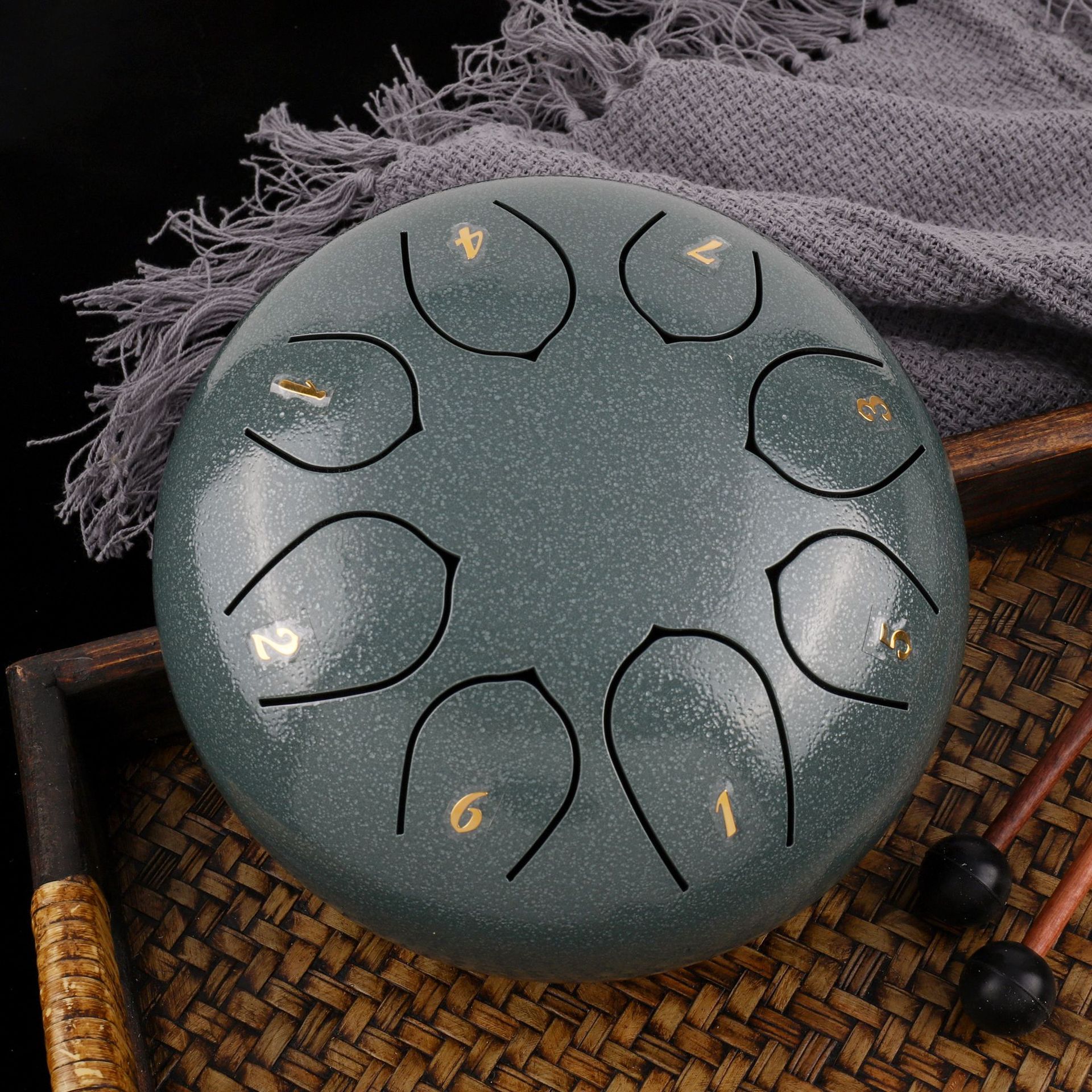 Diatonic 6-inch 8 Tape 4 7 Ethereal Drum Color Empty Drum Fan Tone Drum Forget Dust Drum Forget Worry Drum Cross-border Wholesale Foreign Trade
