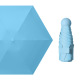 Five fold manual sky blue ordinary vinyl