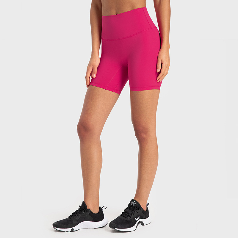 A generation of 2021 spring and summer non-T line parallel yoga shorts running fitness high waist sports pants