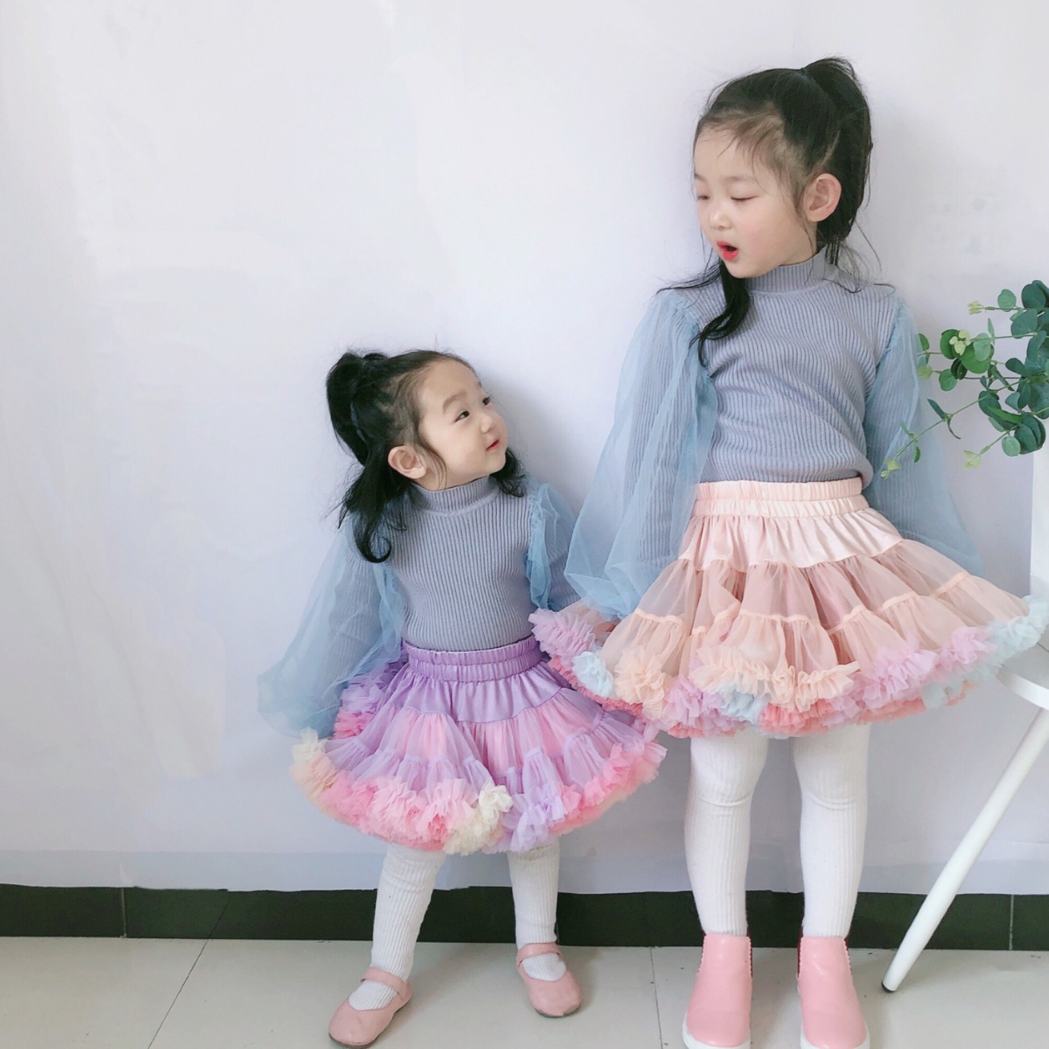 Convex skirt girl class a princess skirt factory cross-border children's clothing TUTU skirt yarn fleabane skirt baby one-year-old skirt