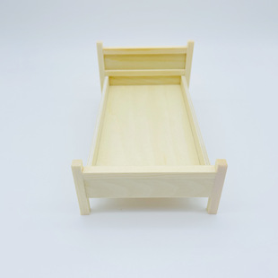 12 points doll house toy simulation children's wooden bed play house bedroom scene shooting decoration miniature furniture model
