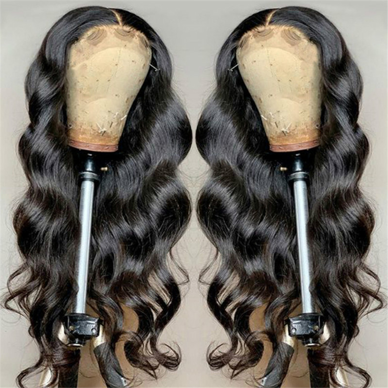 parrucca donna una generazione di commercio estero fibra chimica copricapo grande onda nera capelli lunghi ricci_voghion.com