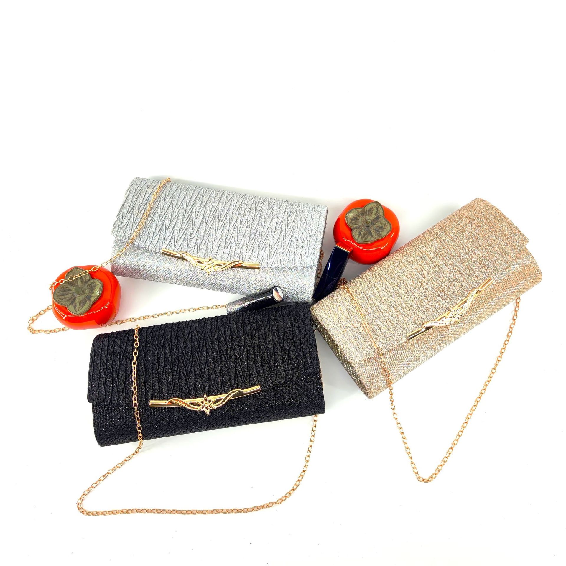 New cross-border e-commerce European and American style women's fashion dinner bag shiny advanced portable messenger bag factory wholesale