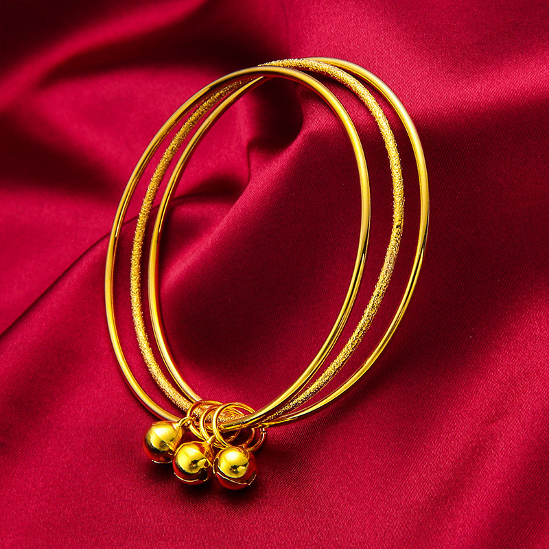 Unisex Braccialetto di simulazione del colore di lunga durata Braccialetto di moda da donna in oro Braccialetto placcato in oro Gioielli Joker_voghion.com