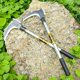 Factory wholesale double chop sickle agricultural harvesting straw mowing sickle multifunctional outdoor wood knife manganese steel sickle